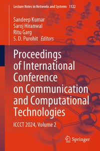 Enlarge image Cover: Proceedings of International Conference on Communication and Computational Technologies - Springer