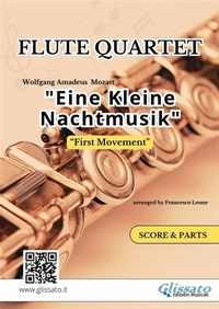 Abbildung von: Flute Quartet "Eine Kleine Nachtmusik" (first movement) score & parts - Glissato Edizioni Musicali