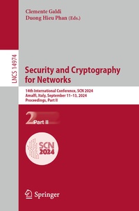 Enlarge image Cover: Security and Cryptography for Networks - Springer