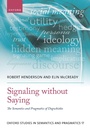 Cover: Signaling without Saying - OUP eBook