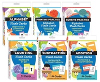 Enlarge image Cover: Literacy and Math Flash Cards 6-Deck Set - Shell Educational Publishing