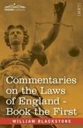 Bild: Commentaries on the Laws of England, Book the First (in Four Books) - Cosimo Classics