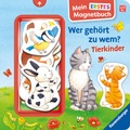Cover: Mein erstes Magnetbuch - Wer geh&ouml;rt zu wem? Tierkinder - Ravensburger