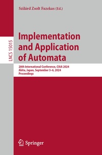 Abbildung von: Implementation and Application of Automata - Springer