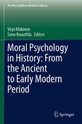 Cover: Moral Psychology in History: From the Ancient to Early Modern Period - Springer