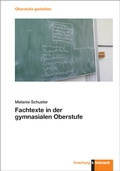 Cover: Fachtexte in der gymnasialen Oberstufe - Verlag Julius Klinkhardt