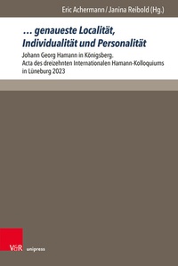 Abbildung von: . genaueste Localität, Individualität und Personalität - Brill Deutschland