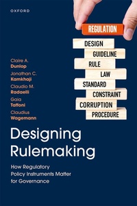 Enlarge image Cover: Designing Rulemaking - Oxford University Press