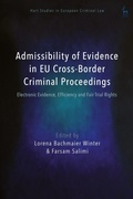 Cover: Admissibility of Evidence in EU Cross-Border Criminal Proceedings - Hart Publishing