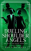 Cover: Dueling Shoulder Angels - Caffeinated Terrier Press