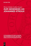 Bild: Zum Gedenken an Johannes Stroux - De Gruyter