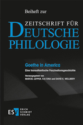 Bild: Goethe in America - Erich Schmidt Verlag