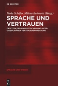 Cover: Sprache und Vertrauen - De Gruyter
