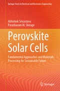 Cover: Perovskite Solar Cells - Springer