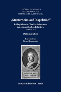 Abbildung von: "Stutterheim auf Inspektion" - Duncker & Humblot