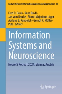 Enlarge image Cover: Information Systems and Neuroscience - Springer