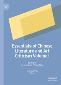 Cover: Essentials of Chinese Literature and Art Criticism Volume I - Palgrave Macmillan