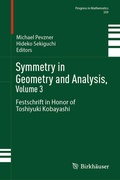 Cover: Symmetry in Geometry and Analysis, Volume 3 - Springer