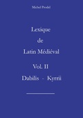 Cover: Lexique de latin m&eacute;di&eacute;val vol II - BoD - Books on Demand