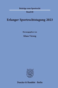 Abbildung von: Erlanger Sportrechtstagung 2023 - fibre