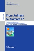 Cover: From Animals to Animats 17 - Springer