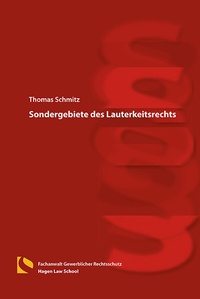 Abbildung von: Sondergebiete des Lauterkeitsrechts - Hagener Wissenschaftsverlag