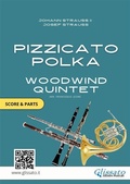 Cover: Sheet Music for Woodwind Quintet "Pizzicato Polka" (score & parts) - Glissato Edizioni Musicali