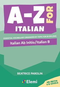 Enlarge image Cover: A-Z for Italian - Elemi International Schools Publisher