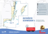 Abbildung von: Sportbootkarten Satz 11: Ostküste Schweden 1 (Ausgabe 2025/2026) - Delius Klasing