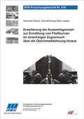 Cover: Erweiterung der Auswertegrenzen zur Ermittlung von Flie&szlig;kurven im einachsigen Zugversuch &uuml;ber die Gleichma&szlig;dehnung hinaus - Europ&auml;ische Forschungsgesellschaft f&uuml;r Blechverarbeitung e.V. (EFB)