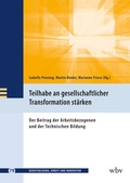 Cover: Teilhabe an gesellschaftlicher Transformation st&auml;rken - wbv Media