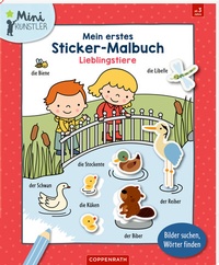 Abbildung von: Mein erstes Sticker-Malbuch: Lieblingstiere - Coppenrath