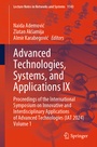 Cover: Advanced Technologies, Systems, and Applications IX - Springer