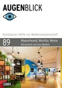 Cover: Magnetwand, Monitor, Meme - Schüren Verlag GmbH