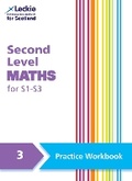Cover: Second Level Maths Practice Workbook 3 for S1 - S3 - HarperCollins
