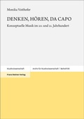 Cover: DENKEN, H&Ouml;REN, DA CAPO - Franz Steiner Verlag