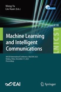 Cover: Machine Learning and Intelligent Communication - Springer