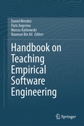 Cover: Handbook on Teaching Empirical Software Engineering - Springer