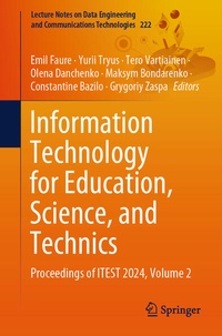 Enlarge image Cover: Information Technology for Education, Science, and Technics - Springer