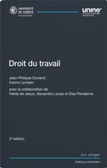 Cover: Droit du travail - Helbing & Lichtenhahn
