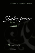 Cover: Shakespeare and the Law - Oxford University Press