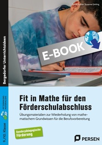 Abbildung von: Fit in Mathe für den Förderschulabschluss - Persen Verlag