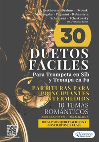 Abbildung von: 30 Duetos Faciles para Trompeta en Sib y Trompa en Fa | Partituras para Principiantes e Intermedios - Glissato Edizioni Musicali