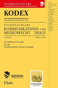 Abbildung von: KODEX Studienausgabe Kommunikations- und Medienrecht 2024/25 - Linde