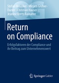 Cover: Return on Compliance - Springer Gabler