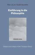 Cover: Nicolai Hartmann: Einf&uuml;hrung in die Philosophie - BoD - Books on Demand