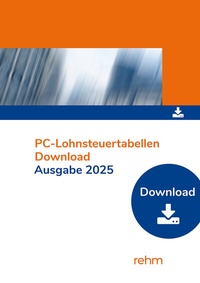 Abbildung von: PC-Lohnsteuertabellen 2025 Einzelplatzversion - Rehm