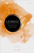 Cover: Leibniz: Journal Articles on Philosophy - Oxford University Press