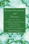 Cover: Roman Documents and Decrees, Volume IV - No. 13 - Wipf and Stock Publishers