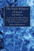 Cover: The Early Religion of Israel, 2nd Edition - Wipf and Stock Publishers